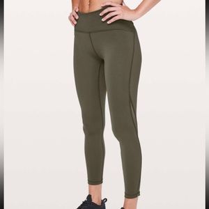 Lululemon Train Times 7/8 Pant *25" Dark Olive 4
